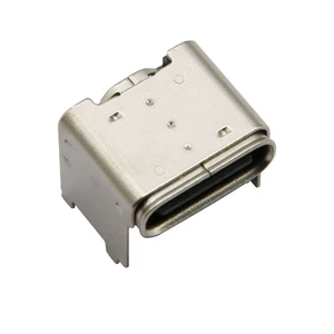 Jinbilai SMT Type Female USB Type C 3.1 16P Connector with Stainless Steel SUS301 Shell and LCP Plastic for PCB Charging