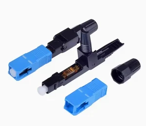 Telecommunication Grade Singlemode Simplex Fiber Optic SC/UPC Fast Connector 55mm ~ 60mm