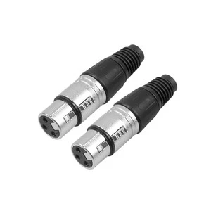 High Quality Custom Female 3 Pin Xlr Audio Female Plug Audio Video Connectors