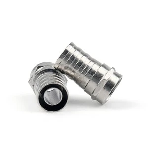 RG6 F Adapter Coax Coaxial Compression Type Crimp on Connector for Tv Coax Cable Satellite Connector