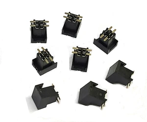 Card Edge Connector Slot 1.27MM 2.54 MM Pitch 20 Pin 2x10 Position PCB Gold Finger Board Socket Through Holes Dual Row Straight