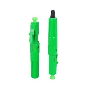 LC/APC Type Fiber Optic Connector with Pusher Embedded Fiber Optic Fast Quick Connector FTTH Fibra Optical Connector
