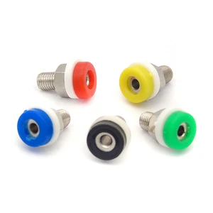 Mini Brass 2mm Banana Socket Jack With Screw Jack Panel Terminal for Banana Plug Audio Speaker Connectors