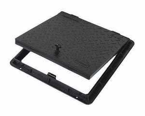 Industrial Grade Manhole Access Cover with Frame for Pavement Driveway and Sidewalk Installations