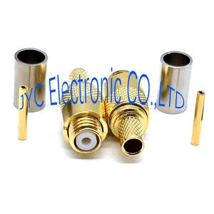 Coaxial Connector 12-32UNF Jack Crimp Flex 2 Cable Connector ,DFQ Female Crimp Type