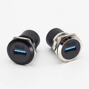 USB 3.0 Female to Female Pass Through Adapter Brand New USB Type a Panel Mount Connector