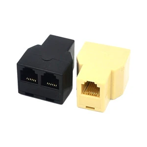 CAT3 RJ11 6P4C RJ12 6P6C Telephone Connector Cable Adapters Splitter