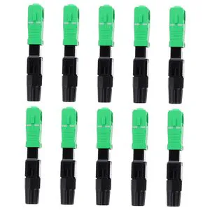 OEM ODM 10Pcs Single Mode Fiber Optic Connector Quick Installation Couplers for Low Loss Signal Transmission Fiber Patch Panels