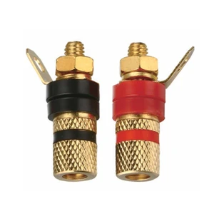 Red Black Brass Nickel Small MINI 4mm Banana Plug Speaker Socket Audio Binding Post