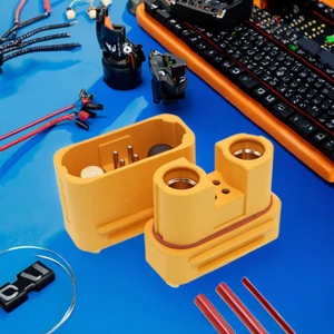 Amass AS150U Banana Connector Gold Plated Female Male Plug Anti-spark Signal Pin Lipo Battery Waterproof Socket Made Plastic