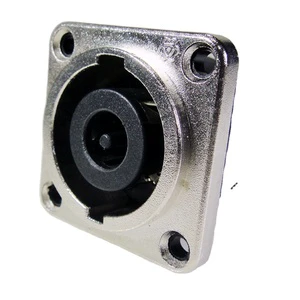 SREXACT SVP563L-8P-Z 8-Pin Flat Shape Speaker Connector Silver Plated Phosphor Bronze Pins 25A Rated Male Gender Solder Type