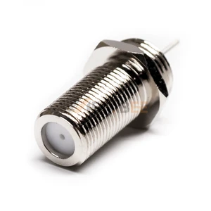 RF Coaxial Connector Bulkhead Straight F Female