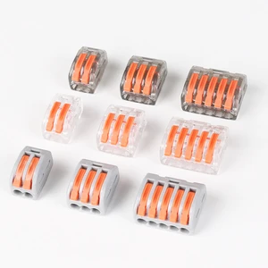 Electric Spring Splice Quick Push in Lever Wire Connector Strip Light Cable Connectors Led