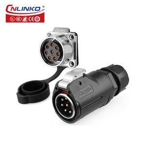Cnlinko LP28 2 3 8 Pin 8 Pin Connector High Current 15A Male And Female Waterproof Docking Aviation Plug Connector