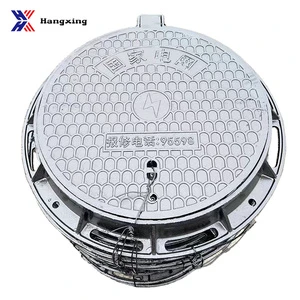Ductile Iron Manhole Cover with Hinge Design and Anti-Slip Surface EN124 Standard CE/ISO9001 Certified for Road Use