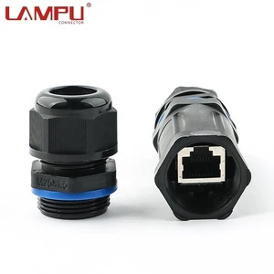 Factory IP68 Ethernet Lan Connector CAT6 Network Cable Connection CNP RJ45 Waterproof Connector