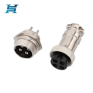 7-day Delivery GX16 Aviation Connector Female (2-10 Pin) - Gold-Plated Copper Contacts Industrial Plug With Cable Mount
