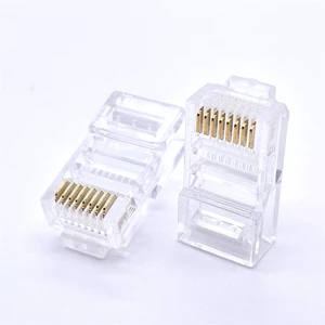 Soulin UTP Cat6 Cat7 8P8C Modular Plug Wire Hole 1.0 Crystal Header Rj45 Keystone Ethernet Network Port RJ45 Connector