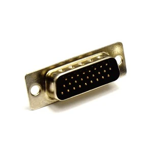 Hi-D Sub 26-Pin Male Solder Type Gold Contact Brass Connector Ni Shell TRAY Packaging