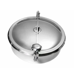 Stainless Steel Sanitary Round Recessed Manhole Cover for Food Processing Machinery Normal Pressure Tank Manhole Cover