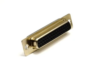 ARIBA DSSLH-F44XXXBXX-59 D-Sub 44-Pin Female Wire End Solder Screw Connector Black/Blue Housing Gold Contact Ni Shell Tray
