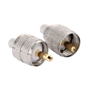 Durable Style PL259 SO239 UHF Coaxial Connectors and Adapters for VHF UHF Radio Antenna Systems RG58 RG8X LMR400 Coax Cable