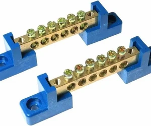Premium brass neutral link connector high conductivity terminal for distribution board switchgear electrical panels