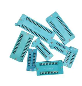 14 16 18 20 24 28 32 40 P Pin 2.54 MM Green DIP Universal ZIF IC Socket Test Solder Type IC Lock Seat Zif Socket