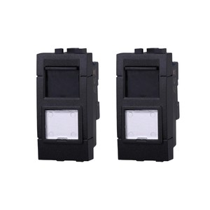 Gloca RJ45 Cat6 Network Connector Black Plastic 1 Port Ethernet Connectors for Living Series