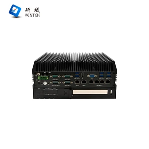 LGA1151 6/8/9th Gen Industrial Fanless Embedded PC 6 GbE LAN 4 PoE 9-36V DC Wide Temp -10~50℃ Factory Automation IoT Gateway