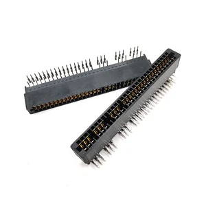 RealRun 2.54mm Pitch Right Angle 2*30P 60 Position Card Edge Connector PCB Slot High Quality Product Category