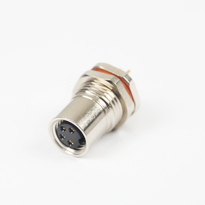 M8 Angled Male Female Back Mount Plastic Socket PCB Panel 3 P 4pin Screw 90 Degree M8 Waterproof Connector