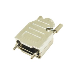 Manufacture Supply Zinc Alloy DB9 180 Degree Female/Male D-Sub 9 Pin Metal Hood VGA Connector