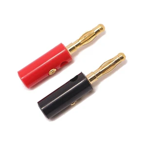 4mm Connectors Adapters for Multimeter Test Banana Plug Gold-plated Banana Plug Screw Connection