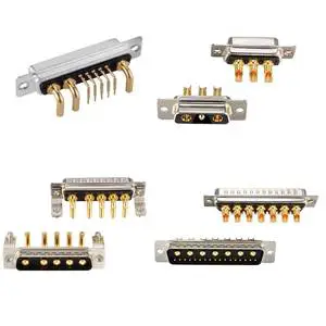 Dsub Connectors D-sub Combo High Current Male Female 2w2 5w5 11w1 24w7 DB9 2V2 3V3 17W5 36W4 DB15 D Sub Connector