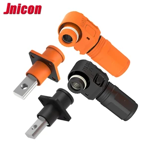 High Current 120A Energy Storage Battery Connector DC Power Adaptor 1P Copper Contact Nylon Housing 6mm 1P Battery Pack Thread