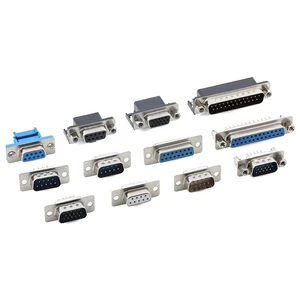 D-Sub/VGA Female/Male Connector Socket with DB9/DR9/DP9/15/25/37P Pins for RS232