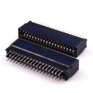 Card Edge Connector Slot 2.54 mm Pitch 36 Pin 2x18 Position PCB Gold Finger Board Socket Through Holes Dual Row Straight
