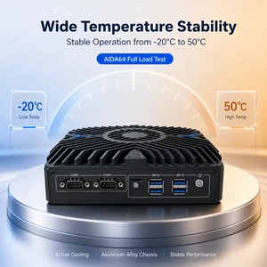 12th Gen Intel Core Industrial Embedded Computer 3 HDMI Dual COM 3x2.5G LAN SIM Slot DDR5 4G 5G Ready Active Cooling OEM Mini PC