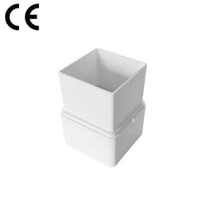 SAM-UK PVC Rain Gutter Overflow Guard Attachment 75mm Plastic Parts Greenhouse Malaysia Roof Water Drainage Fittings Y021