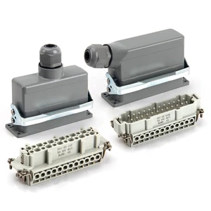 BYLJQ OEM 24P 18P Heavy Duty Rectangular Connector HE-018 HE-024 Industrial Automation Aviation Rectangular Electrical Connector