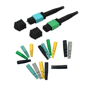 TPE Boot Fiber Optic Connector End Sleeve Plastic Pigtail 3.0mm 3.6mm 4.0mm 5.0mm 5.5mm MPO Connector Boot