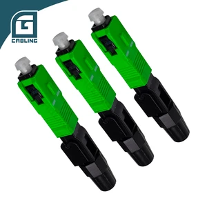 Gcabling SC APC Optical Quick Conector FTTH Drop Cable Field Termination Mechanical Conectores Fiber Optic Fast Connector