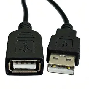 24+28AWG USB 2.0 Extension Cable, USB Male To Male Bare Copper Conductor 4-Core Shielded Data Extension Cord