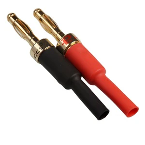 4mm Banana Plug Gold Speaker DIY Audio Jack Connector HIFI Cable Connectors