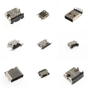 3.1 vertical C type 24 pin female USB connector