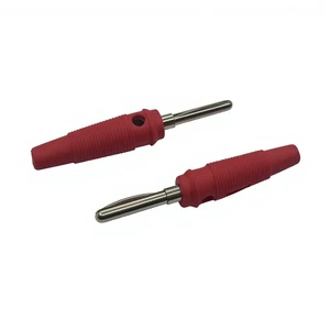 Single-Pin Red Banana Plug Connectors