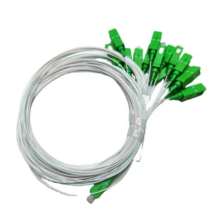 10PCS FTTH Single Mode Fiber Optic SC/APC Connector 1x16 Splitter Tube 1m Length CaiLi Brand