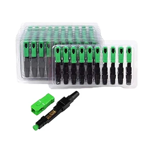 Optical fiber SC APC UPC fast connector sm simplex FTTH single mode fiber optic fast connecter