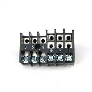 Durui Direct Manufacturer Double Row Barrier 6-Pole 5-10 AWG PCB Terminal Blocks Screw Connection Brass Contact 150A Max